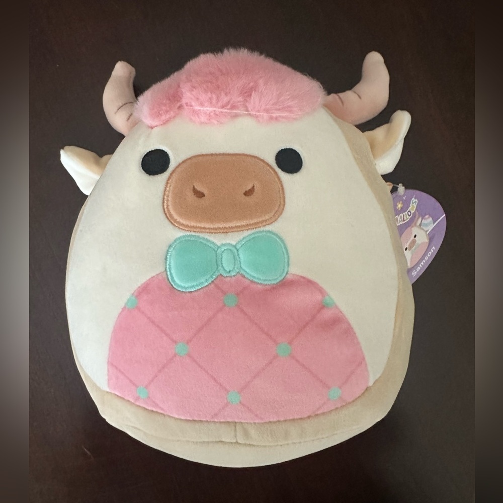 Squishmallows 8 inch Samson the highland cow sugar cookie NWT